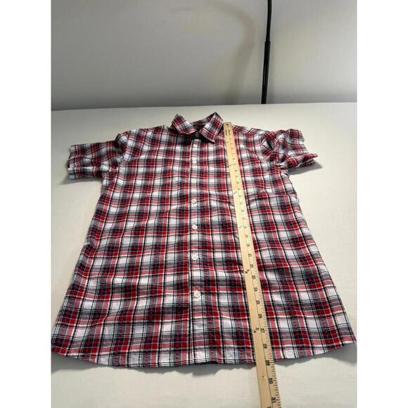 Mammut Shirt Medium Red  Plaid Trovat Trail Button Up Lightweight Hiking UPF - Picture 6 of 6